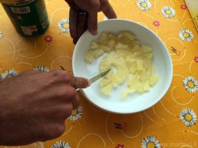 Semifreddo panna e ananas