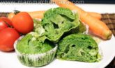 Muffin salati con spinaci e formaggio