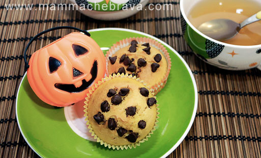 Muffin zucca e gocce di cioccolato