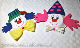 Pagliacci con piatto di carta – Addobbi Carnevale thumb image