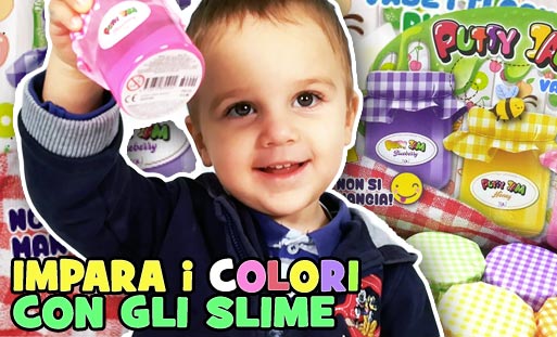 impara i colori con gli slime